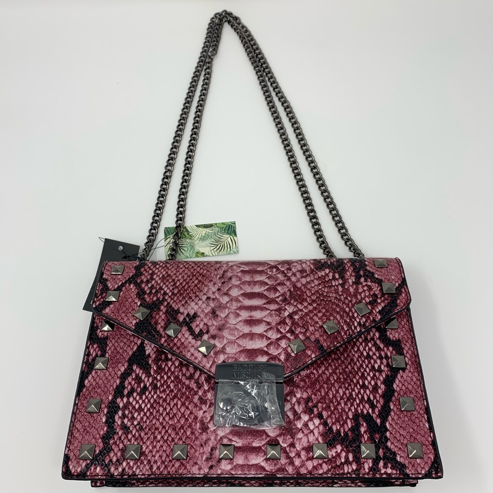 Badgley Mischka Pink Crossbody Purse Vegan Leather